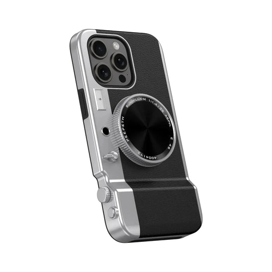 Funda Iphone 15 Pro Max Retro Bluetooth Camera Magnetic Phone Case for Iphone 13 14 15 Pro Max Cosmetic Mirror Hard PC Cover